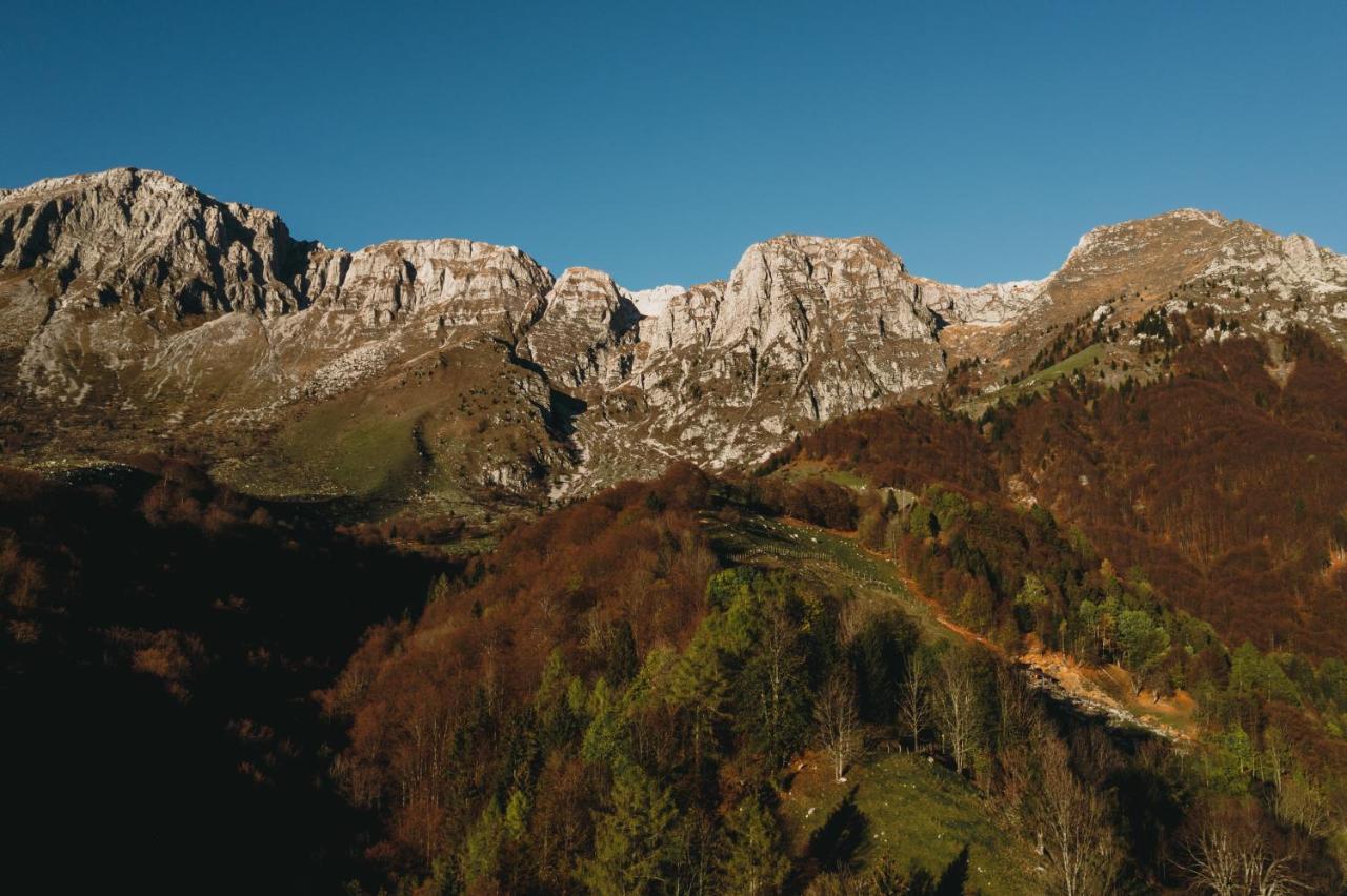 Mountain Lodge Forte Emilia Kobarid Bagian luar foto